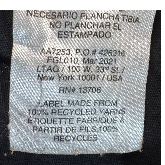 Adidas Youth XL Hoodie Black With Blue Pink Logo Graphic Long Sleeve Cotton READ - Picture 8 of 8